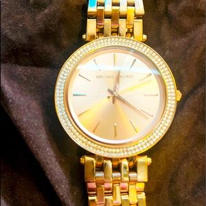MK womens gold tone watch